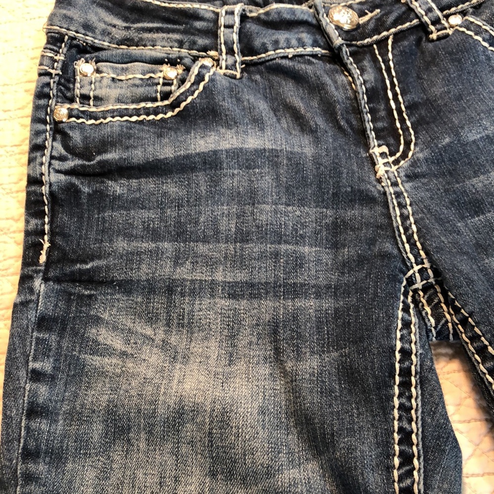 Denim Couture Smith denim stretch bling jeans, sz7 - Picture 13 of 14